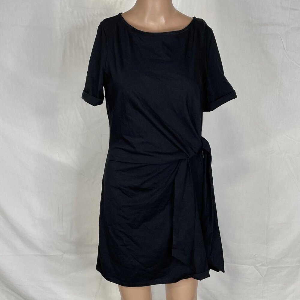 Sezane Midnight Black Mini Dress